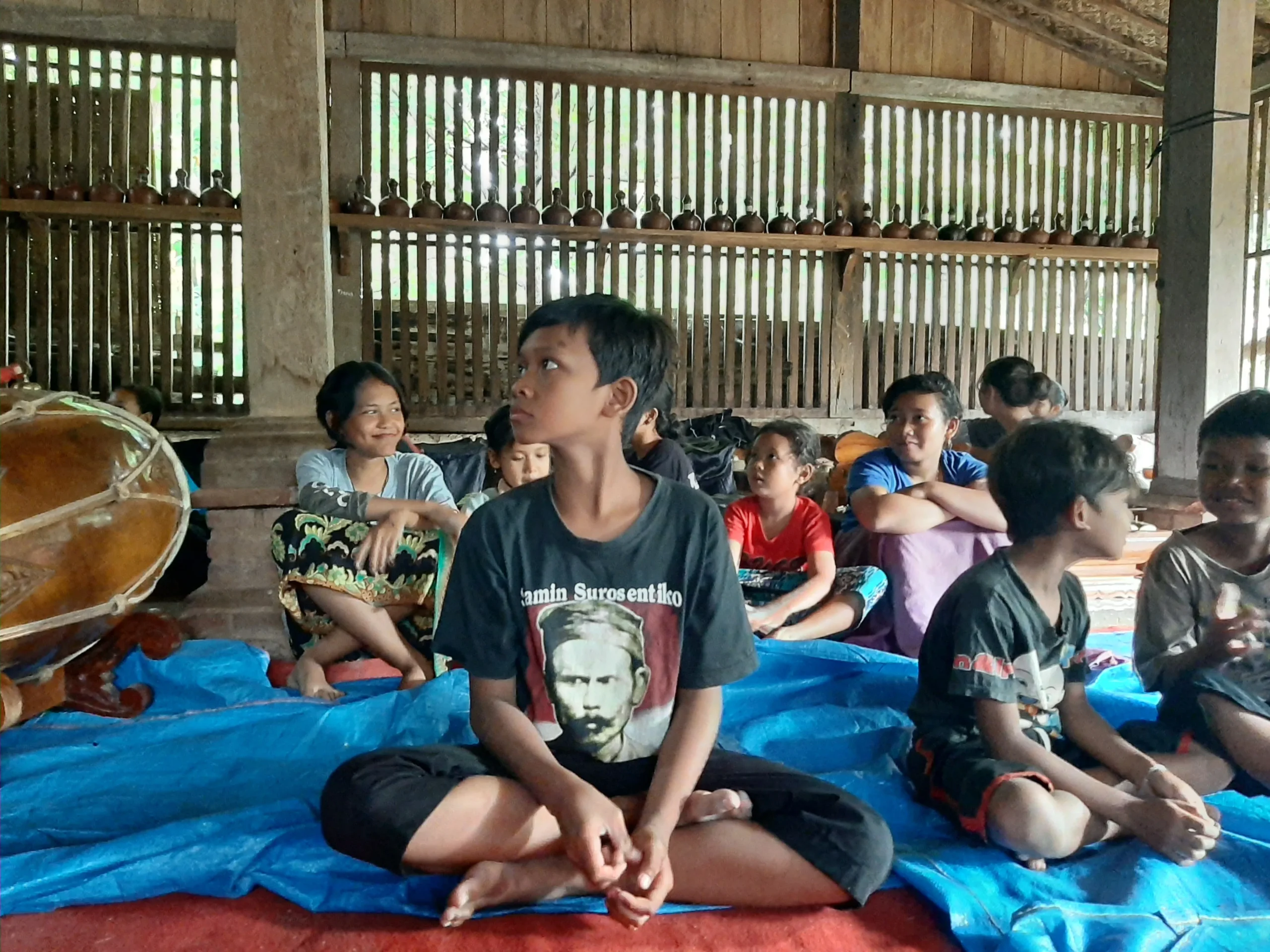 Warga sedulur sikep komunitas samin di pegunungan kendeng
