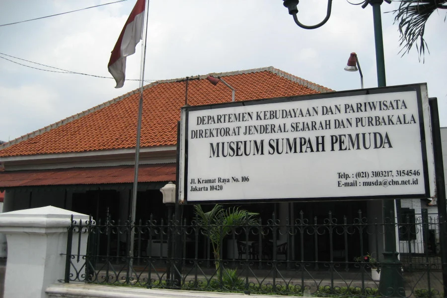 Gedung Museum Sumpah Pemuda di Jalan Kramat Raya 106 Jakarta Pusat